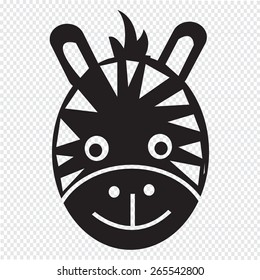 Zebra Face Icon