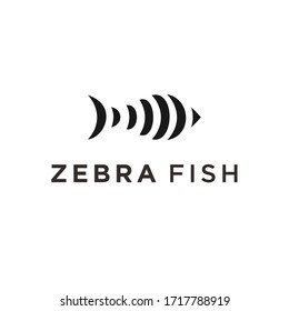 Zebra Fish Logo Icon Vector Designs