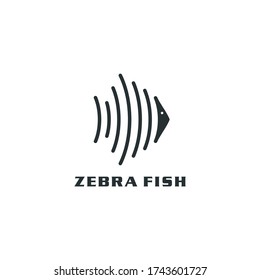 Zebra And Fish Logo Idea, Modern Concept