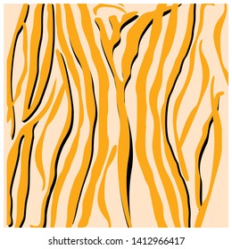 Zebra fur pattern design, African style  panthera vector illustration background.