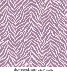 Zebra fur texture seamless pattern. Exotic wild animal background. Detailed hand-drawn vector illustration. Pastel-colored print.