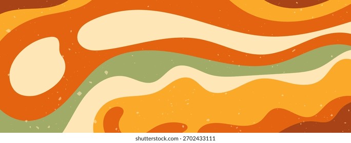 Formas estranhas Y2K de cor groovy de zebra.