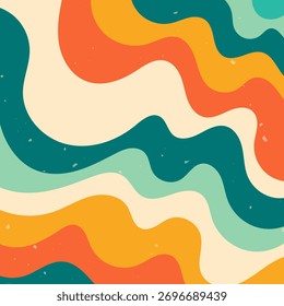 Fundo quadrado groovy de zebra.