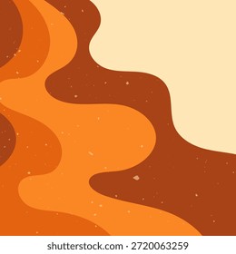 Ondas de color cuadrado groovy cebra.