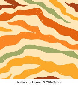 fundo de cor quente quadrado groovy zebra.
