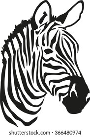 6,824 Zebra head vector Images, Stock Photos & Vectors | Shutterstock