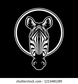 Zebra head amazing design for your company or brand