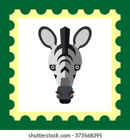Zebra head icon
