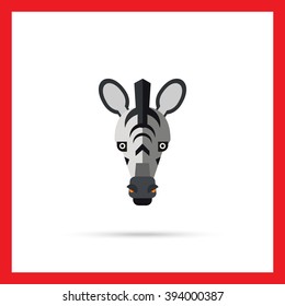 Zebra head icon