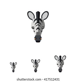 Zebra head icon