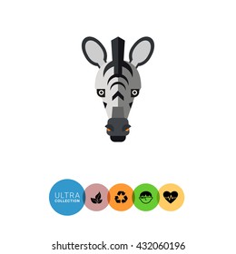 Zebra head icon