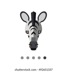 Zebra head icon
