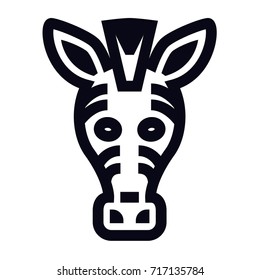 zebra head icon