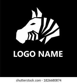 Zebra Head Logo Design Vector	