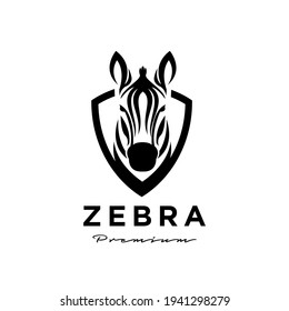 Zebra head logo icon design