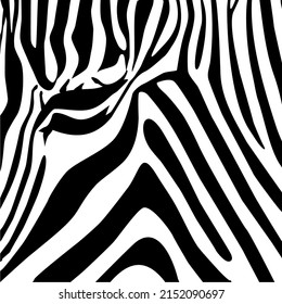 Zebra Head Motifs Pattern. Vector Illustration 