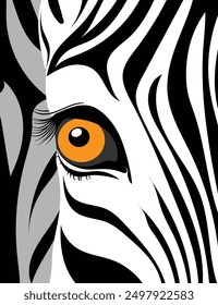 Cabeza de cebra sobre fondo blanco. Logotipo de Zebra. Vector Illu. Ilustración vectorial de una cabeza de cebra sobre fondo blanco. Arte realista de cebra.