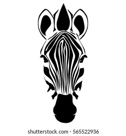 ZEBRA HEAD VECTOR