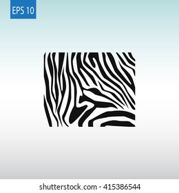 Zebra icon. 