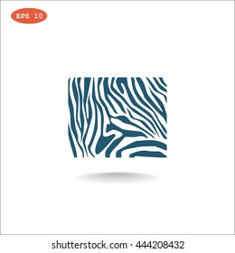 Zebra icon. 
