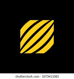 zebra icon animal world in vector yellow color