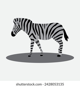 Zebra icon. Great for animals, zoos, social media, farms etc. Vector. Editable