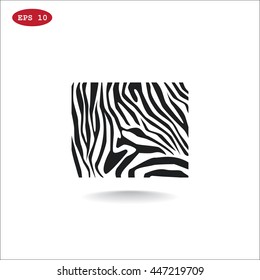  Zebra icon Vector. 