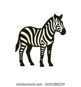 zebra isolated on white background