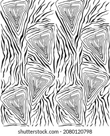 Zebra leather design with the letter V. seamless pattern suitable for fabric printing