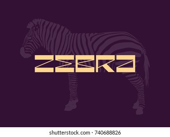 Zebra Lettering