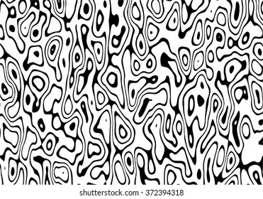 Zebra like black and white circles. Vector background