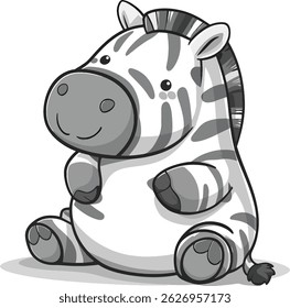 Zebra line art sticker illustration stock photos premium quality