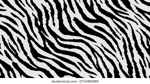 Zebra line pattern rough line. Black and white zebra skin textured.