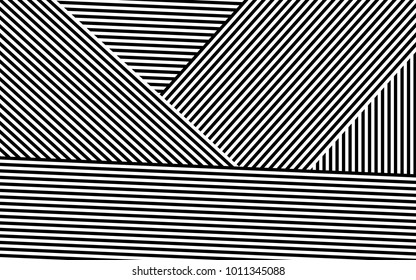 Zebra Lines Design with Black and White Stripes Vector, Stripes Fashion Texture, Zebra Print