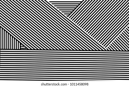 Diseño de líneas de cebra con vectores de franjas en blanco y negro, textura de moda en franjas, impresión en cebra
