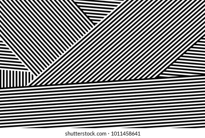 Zebra Lines Design with Black and White Stripes Vector, Stripes Fashion Texture, Zebra Print