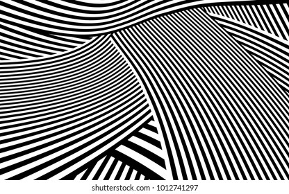 Zebra Lines Design with Black and White Stripes Vector, Stripes Fashion Texture, Zebra Print