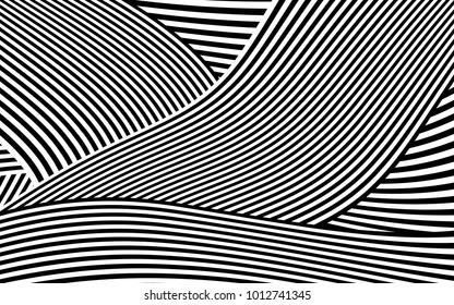 Zebra Lines Design with Black and White Stripes Vector, Stripes Fashion Texture, Zebra Print