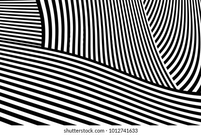 Zebra Lines Design with Black and White Stripes Vector, Stripes Fashion Texture, Zebra Print