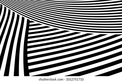 Zebra Lines Design with Black and White Stripes Vector, Stripes Fashion Texture, Zebra Print