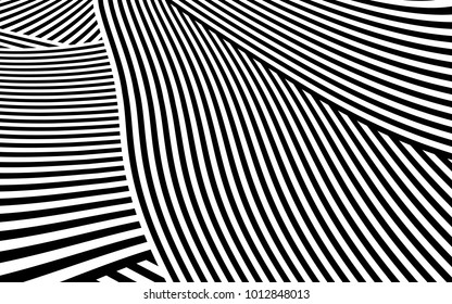 Zebra Lines Design with Black and White Stripes Vector, Stripes Fashion Texture, Zebra Print