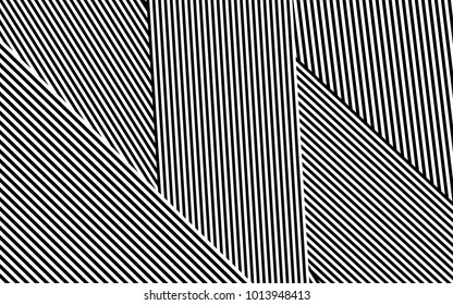 Projeto de linhas de zebra com faixas pretas e brancas Vetor, Textura de moda de listras, Impressão de zebra