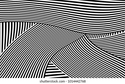 Zebra Lines Design with Black and White Stripes Vector, Stripes Fashion Texture, Zebra Print