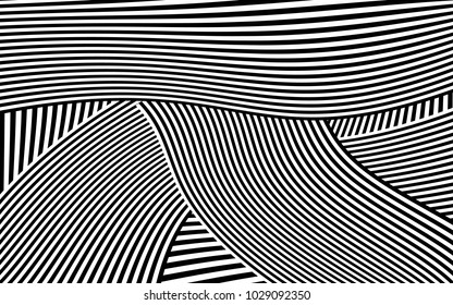 Zebra Lines Design with Black and White Stripes Vector, Stripes Fashion Texture, Zebra Print
