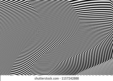Zebra Lines Design with Black and White Stripes Vector, Stripes Fashion Texture, Zebra Print