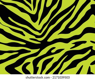 Zebra lines vector animal pattern, seamless texture, trendy print.