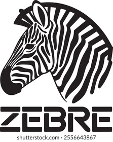 zebra logo design element vector template