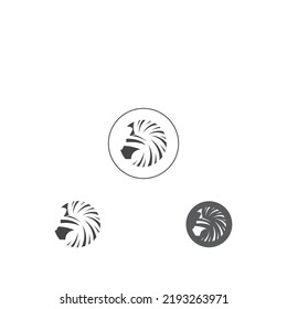  Diseño del logotipo de cebra. Logo de Zebra Head sobre fondo blanco