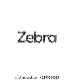 Zebra Logo Design Inspiration. Zebra logo on white background