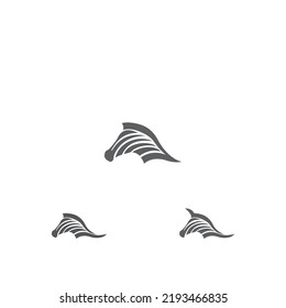 Zebra Logo Design Inspiration. Zebra logo on white background